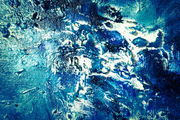 Oil painting, background palette and brush.