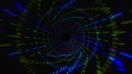 Digital Tunnel Graphic design. Colorful lines speed flow illustration. Wallpaper for your web site design, titles, overlay and etc.