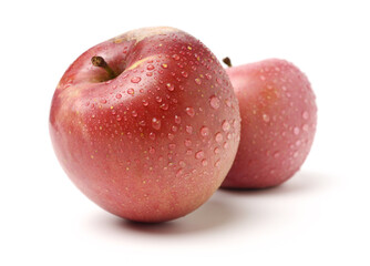 Apples from Aksu, Xinjiang, China on white background