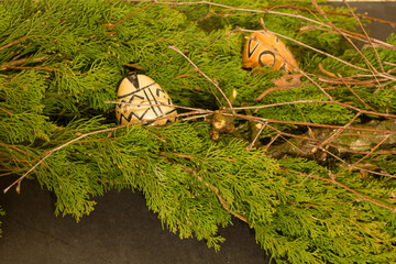 Osterdekoration im Haus