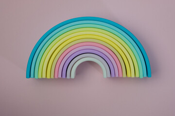 Rubber rainbow toy
