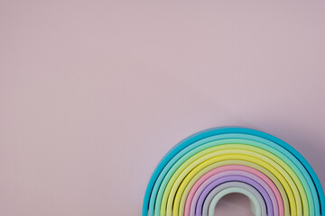 Rubber rainbow toy