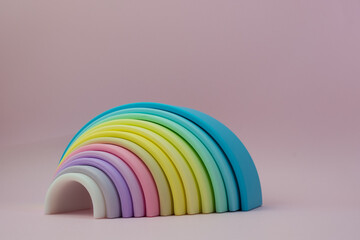 Rubber rainbow toy