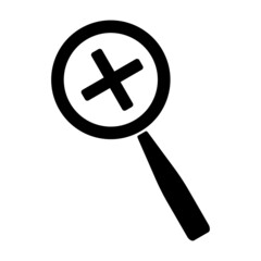 Fototapeta premium Magnification symbol, web and computer icon