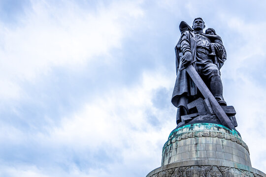 Soviet era Treptow park in East Berlin