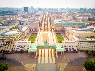 Brandenburg gate after the sunrise in summer, Berlin © alexey_fedoren
