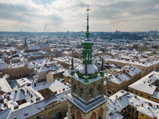 Obraz premium view of the city of Lwow