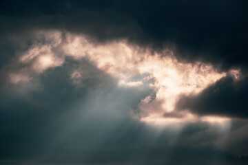 Fototapeta na wymiar Dramatic sky background
