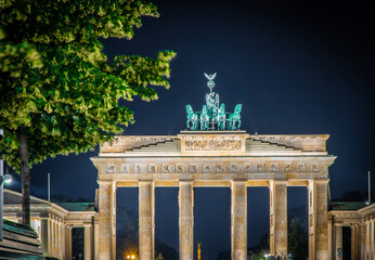 Brandenburg gate at twilight in summer, Berlin © alexey_fedoren