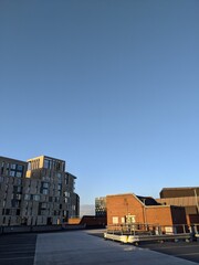 Sunset over City