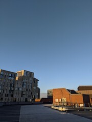 Sunset Over City