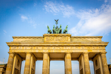 Brandenburg gate in summer day, Berlin