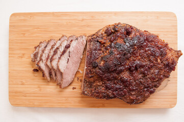 sliced passover beef brisket
