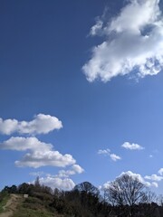 clouds over the mountains