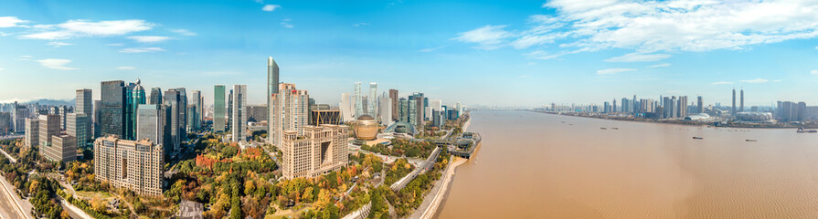 Obraz premium Hangzhou city modern architectural landscape