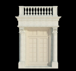 Fototapeta premium 3d Render Building Structure On Isolated