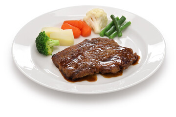 pan-fried boneless pork chop