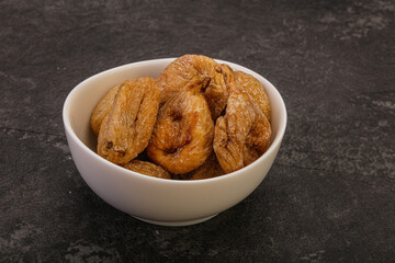 Dry sweet fig fruit heap