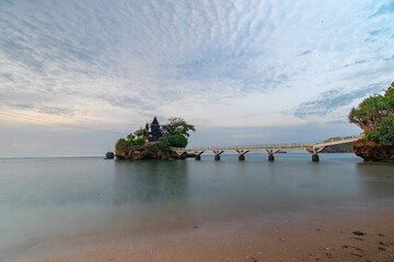 the beauty of the beach with a beautiful sky background