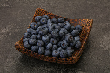 Ripe sweet tasty blueberries heap
