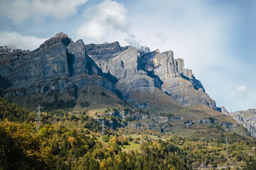 The magnificence of Mount Leukerbad, Switzerland