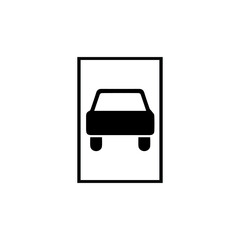 Road traffic sign car vector icon eps 10