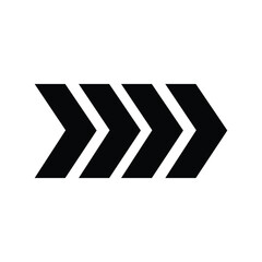 road traffic sign, arrow movement to the right vector icon eps 10