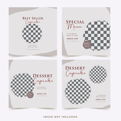 dessert food social media banner story collection