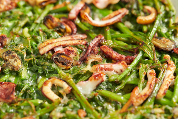 Seafood and Green Onion Pancake 