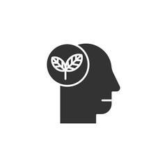 Eco friendly icon isolated on white background. Human symbol modern, simple, vector, icon for website design, mobile app, ui. Vector Illustration