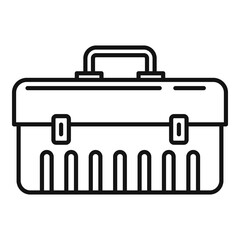 Car service tool box icon. Outline car service tool box vector icon for web design isolated on white background