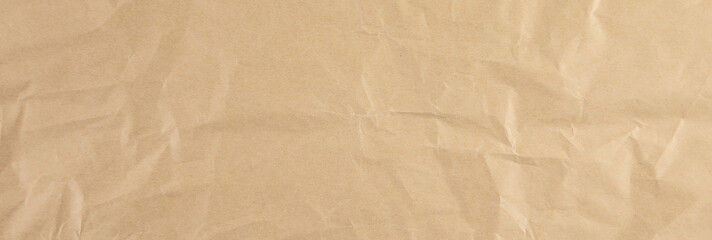 brown crumpled paper texture background.