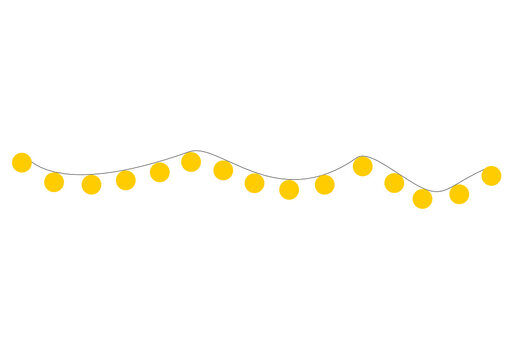 Symbol einer gelben Lichterkette