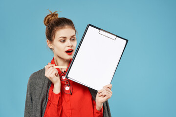 Business woman elegant style executive officer Copy Space