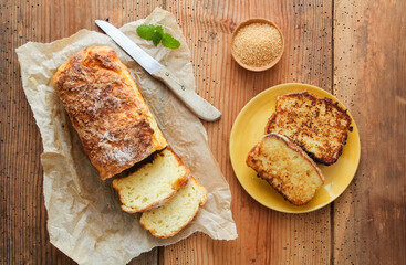 Arme Ritter French Toast Portion Teller overhead