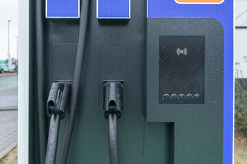 Ladestation für Elektroautos, close-up