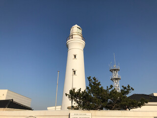 White Lighthouse near the Coast