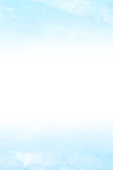 アナログの筆タッチで描いた水色背景　コピースペース