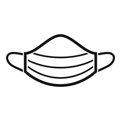 Nurse medical mask icon. Simple illustration of Nurse medical mask vector icon for web design isolated on white background