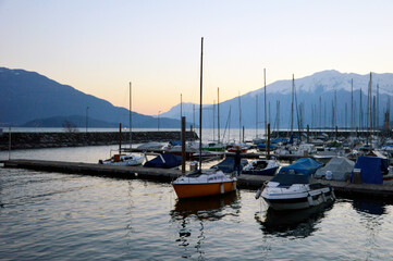 Fototapeta premium Port of Gera Lario, Lake Como 