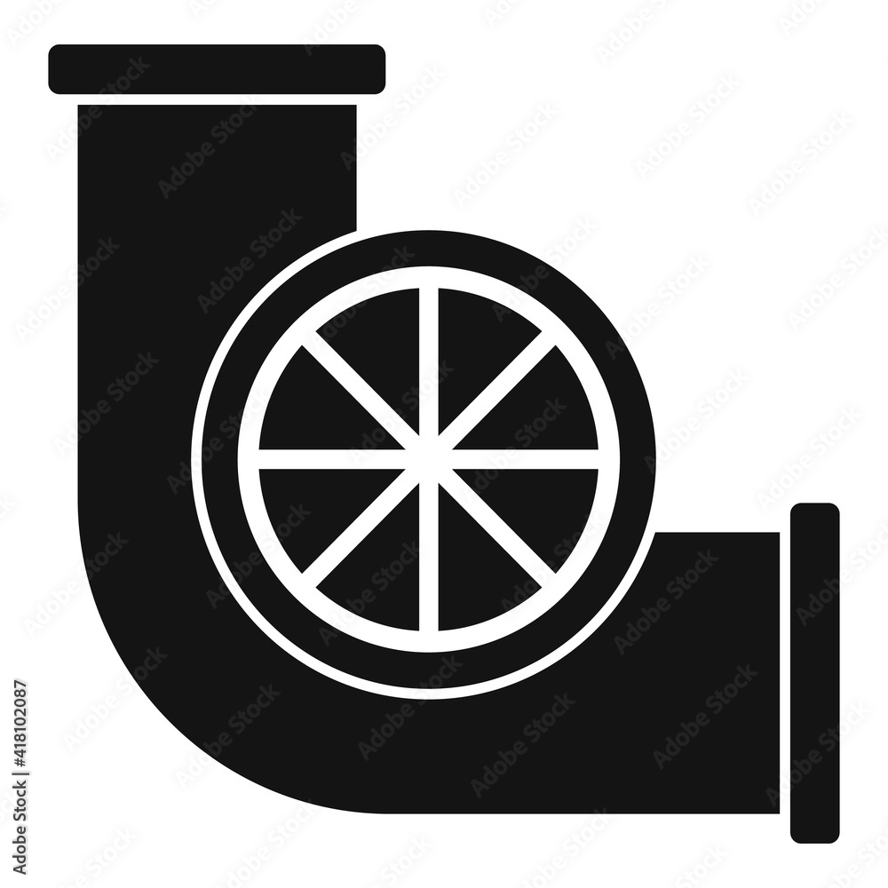 Poster building ventilation icon. simple illustration of building ventilation vector icon for web design is