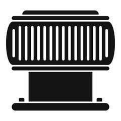 Ventilation filter icon. Simple illustration of Ventilation filter vector icon for web design isolated on white background