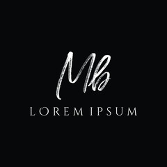 Letter MB luxury logo design vector