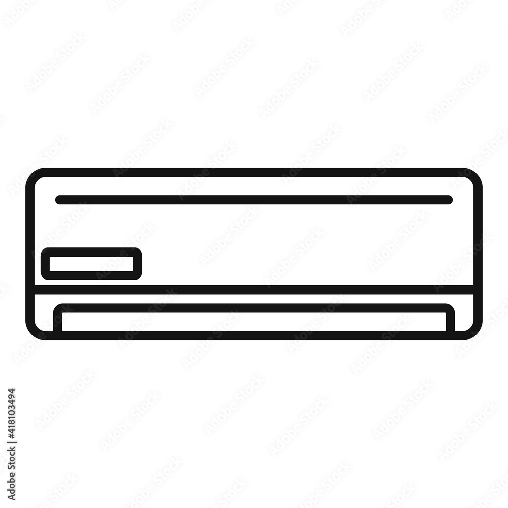 Poster air conditioner icon. outline air conditioner vector icon for web design isolated on white backgroun