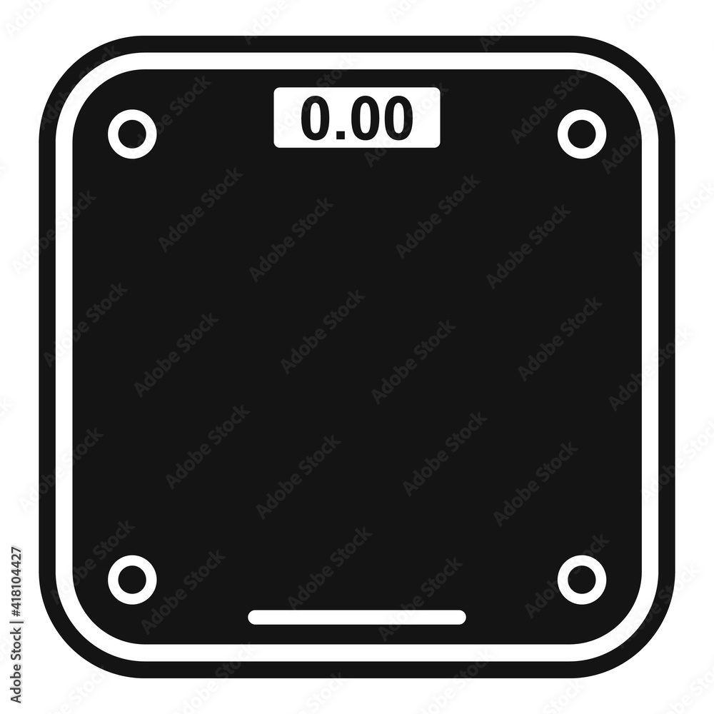 Poster smart scales icon. simple illustration of smart scales vector icon for web design isolated on white 