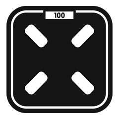 Rate smart scales icon. Simple illustration of Rate smart scales vector icon for web design isolated on white background