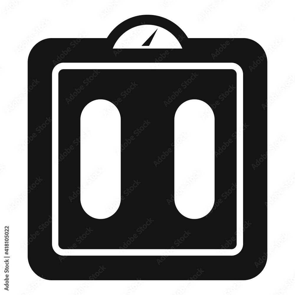 Poster smart scales gadget icon. simple illustration of smart scales gadget vector icon for web design isol
