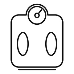Smart scales icon. Outline Smart scales vector icon for web design isolated on white background