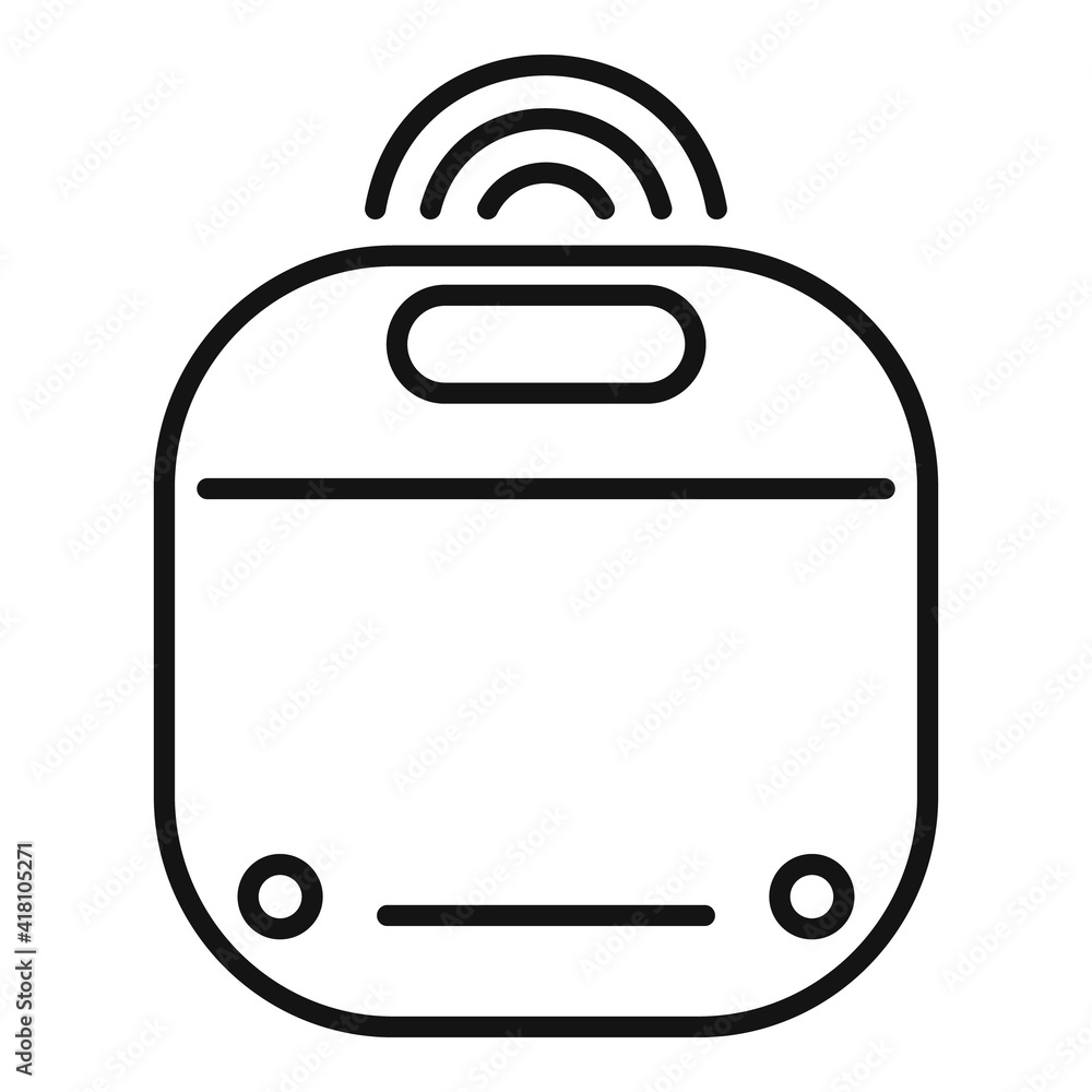 Poster home smart scales icon. outline home smart scales vector icon for web design isolated on white backg