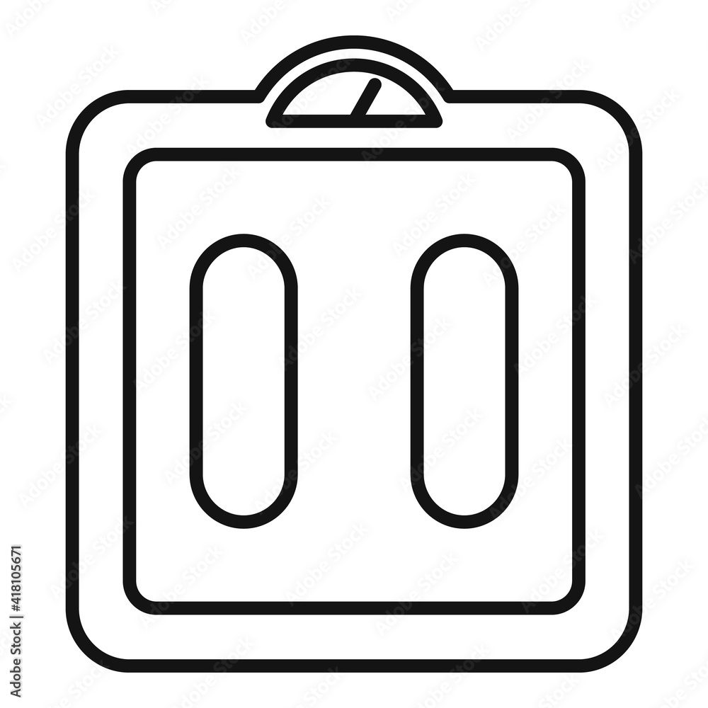 Aufkleber smart scales gadget icon. outline smart scales gadget vector icon for web design isolated on white b